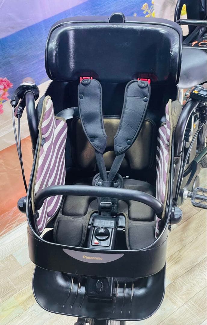 パナソニックギュット⭐️12AH！子供乗せ電動アシスト自転車Y3008