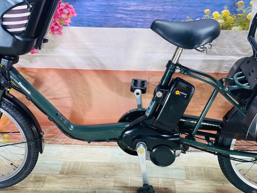 パナソニックギュット⭐️12AH！子供乗せ電動アシスト自転車Y3008