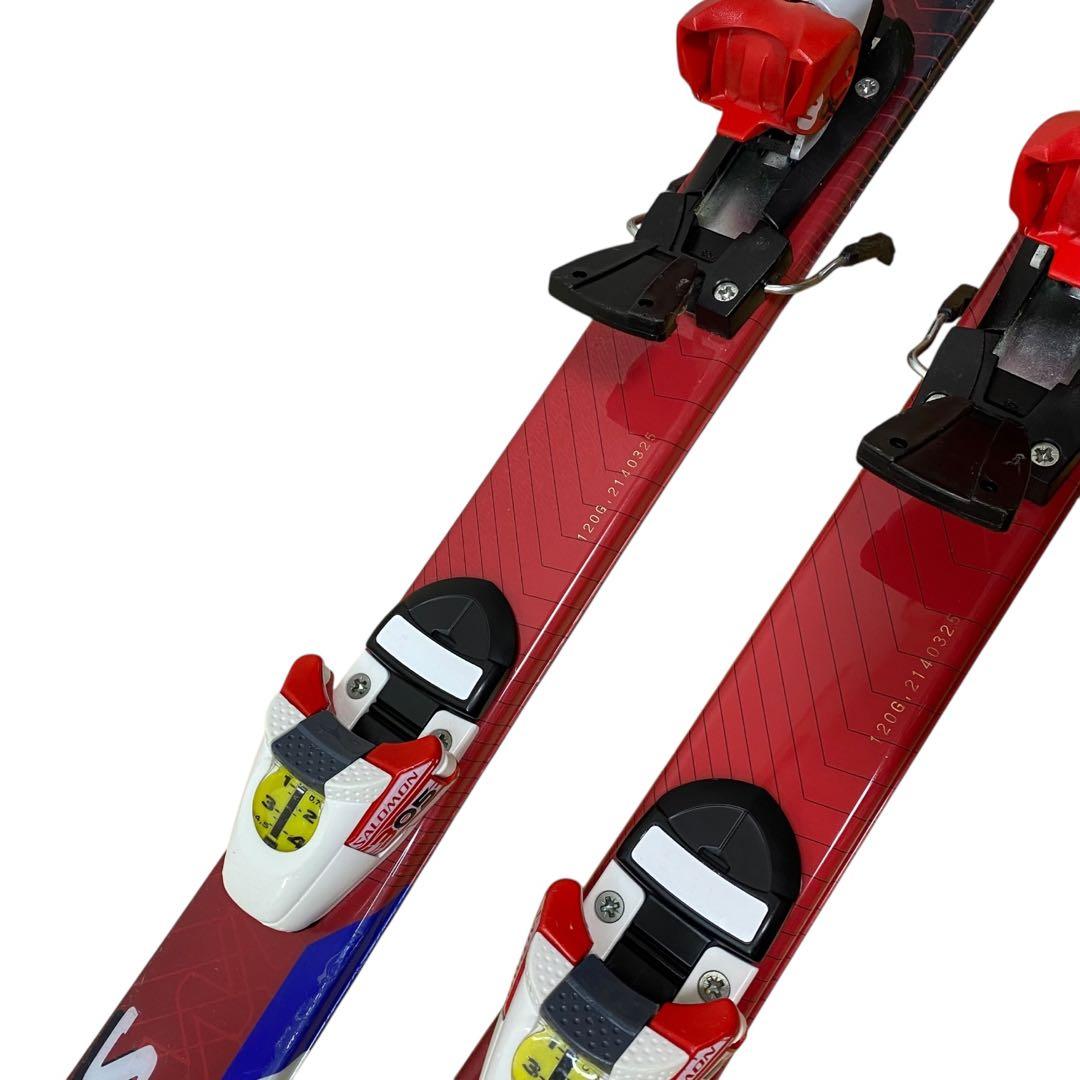 ≪サロモン≫スキー４点セット 板120cm ブーツ 23～23.5cm Jr規格