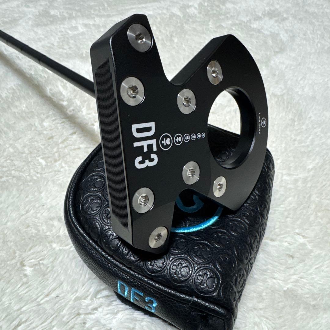 【美品】ラブゴルフ LAB GOLF DF3 ブラック ゼロトルク パター