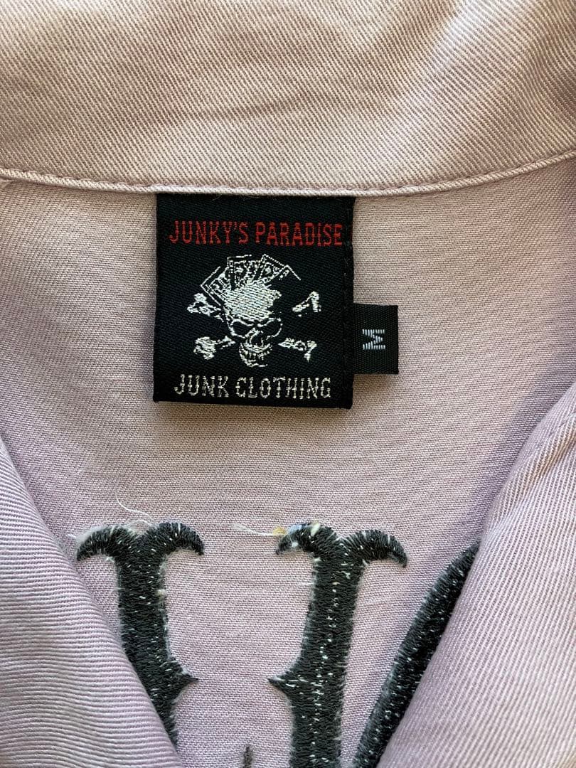 JUNKY'S PARADISE ピンクボウリングシャツ