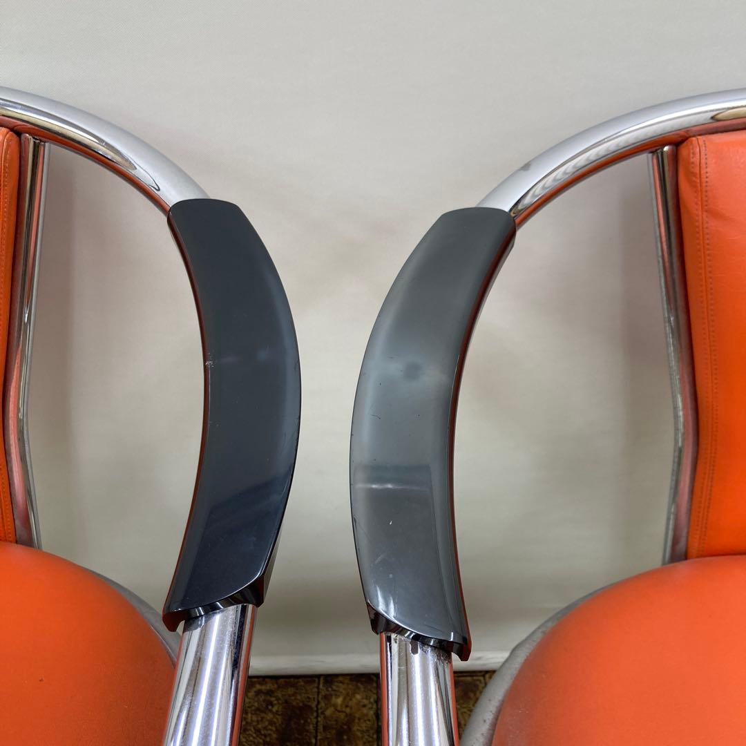 タカラベルモント　バーバーチェア　スタイリングチェア 2脚セット　昭和レトロ