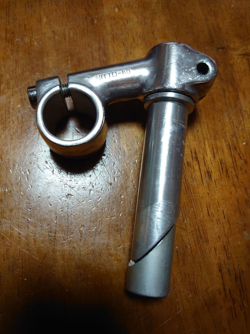 レア物、NITTO-.NJS.60mm アルミハンドルステム .ピスト用