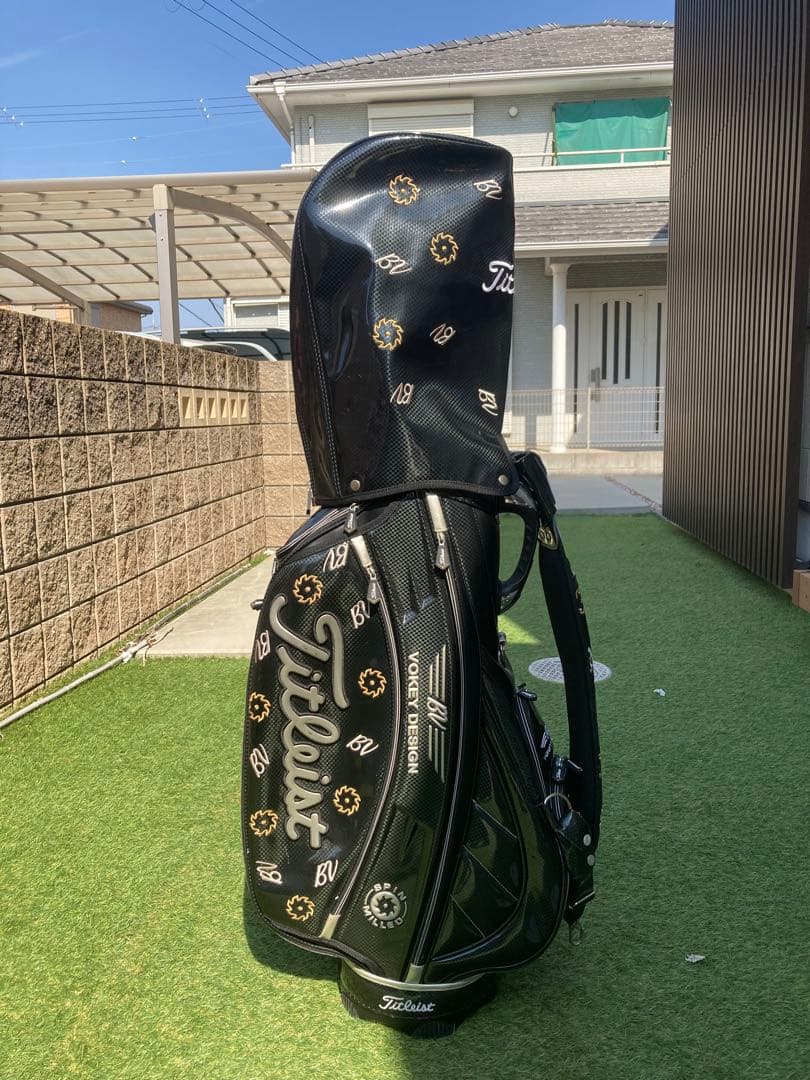 希少！タイトリスト　ボーケーデザイン　3点式キャディバッグ