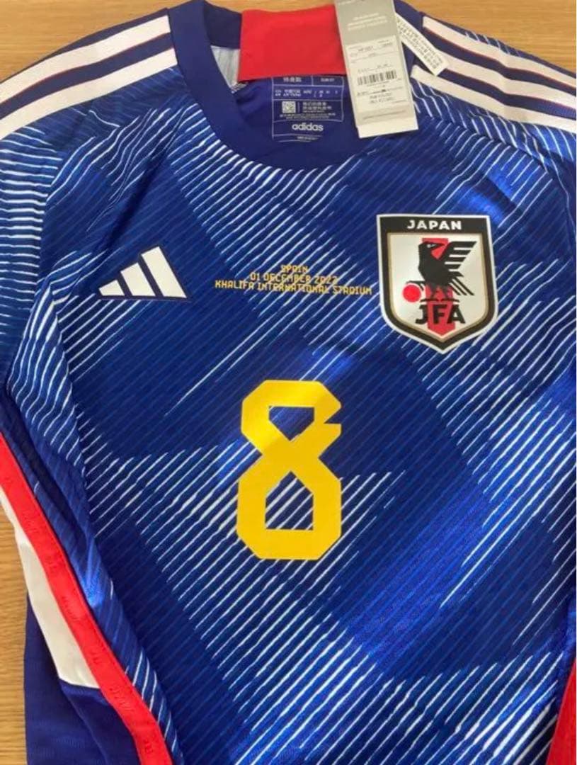 サッカー日本代表　スペイン戦　オーセンティック　ユニフォーム　堂安