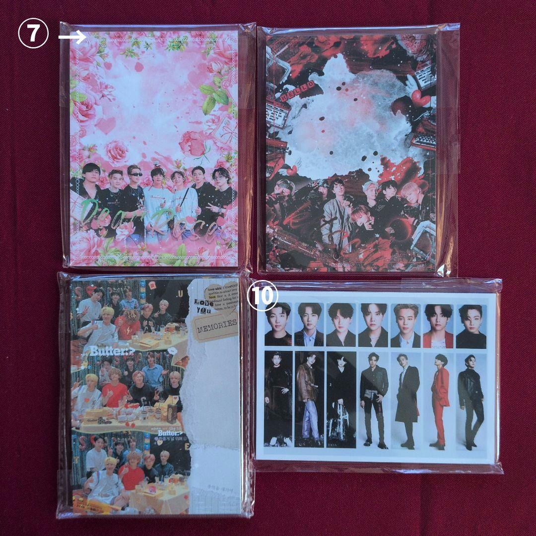 BTS メモ帳大　オール　韓国製作者様　バラ