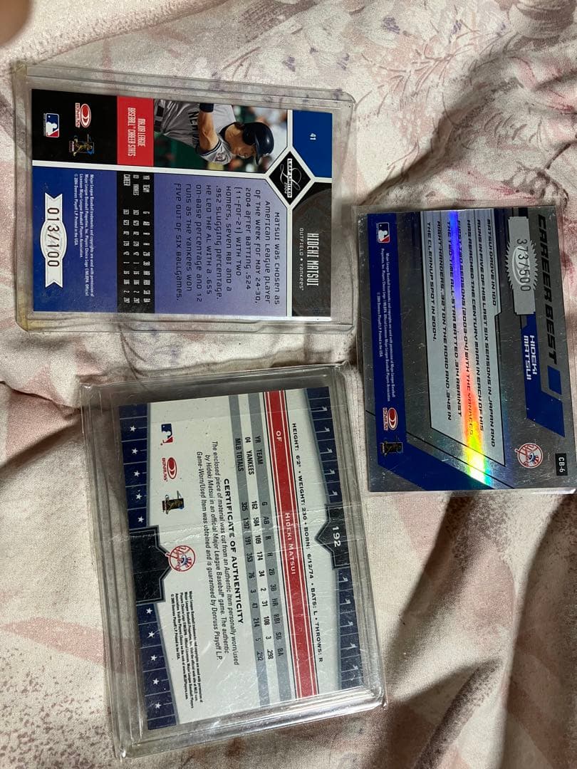 松井秀喜選手カードセット