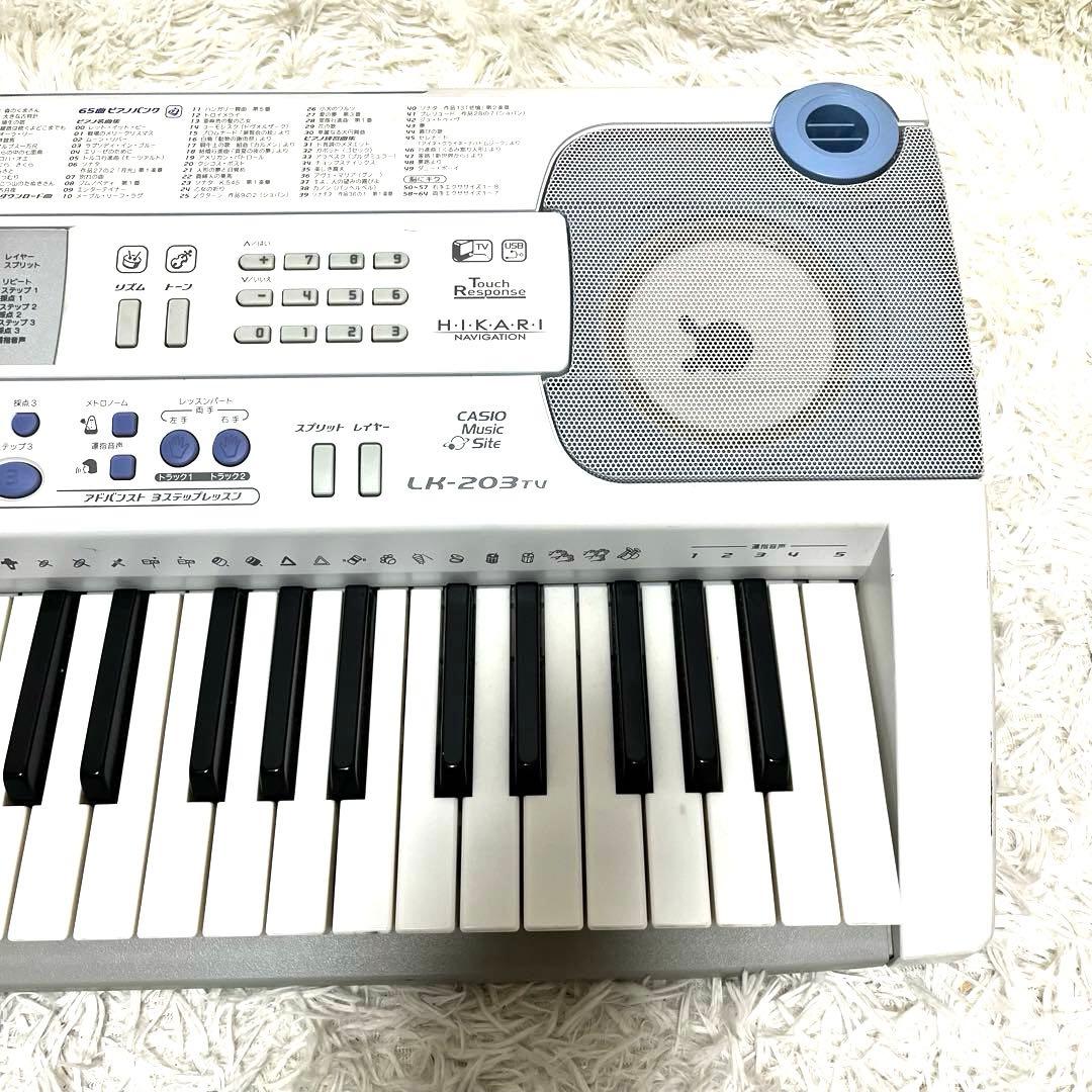 CASIO カシオ　電子ピアノ　電子キーボード　LK-203TV 説明書付