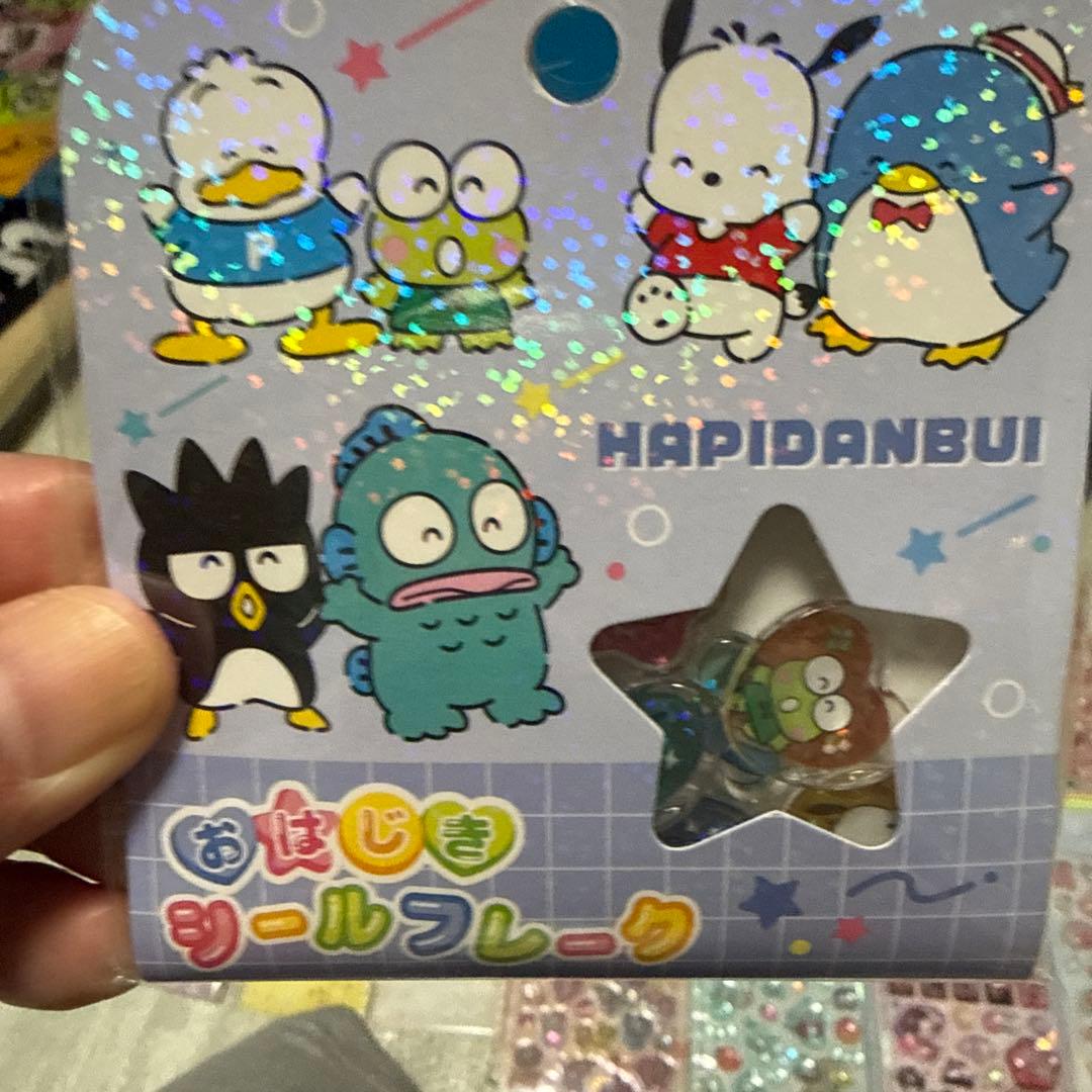 サンリオボンボンドロップシール、サンリオおはじきシール、ポケモンタイルシール