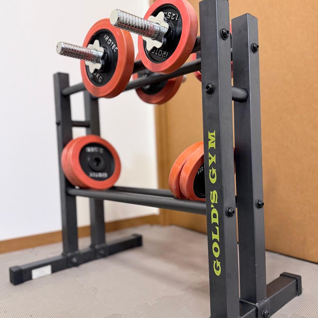 ゴールドジム ダンベルラック RK-GG3DMK｜高剛性スチール製｜分解発送