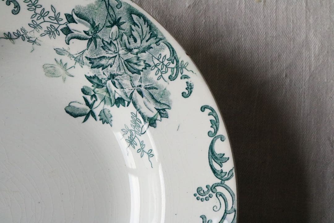 Campanule saint Amand プレート　深皿　グリーン　サンタマン