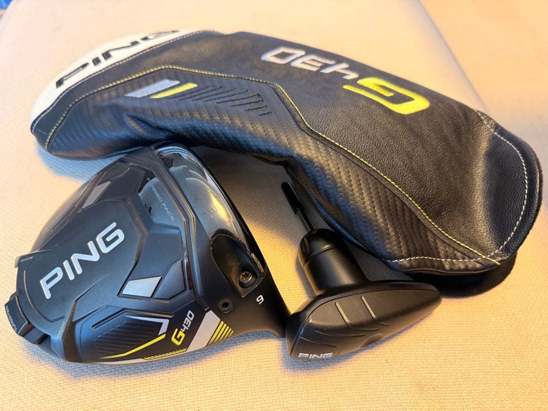 PING G430 LST ドライバー 9° ヘッドのみ、カバー、レンチ付き