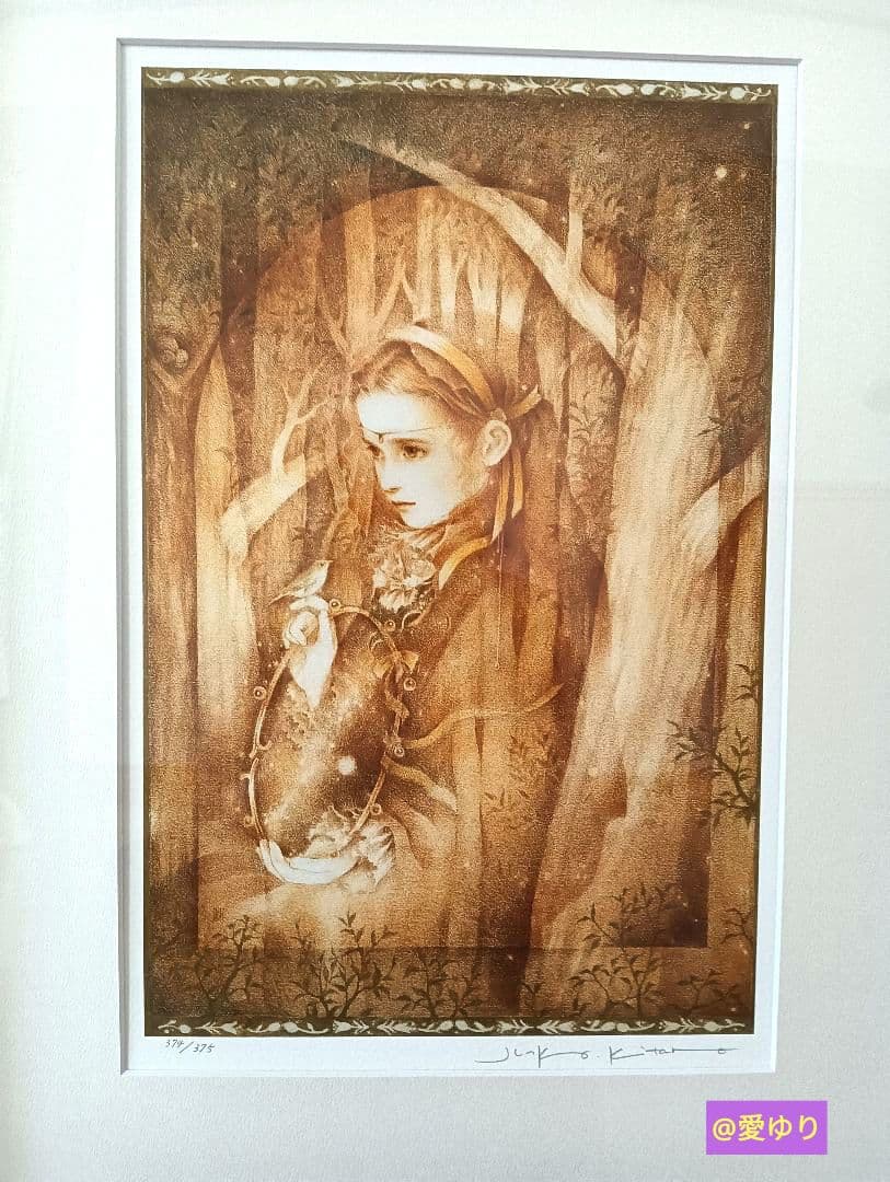 きたのじゅんこ♦『金色の森の少女』⭐直筆サイン⭐作品保証書付属