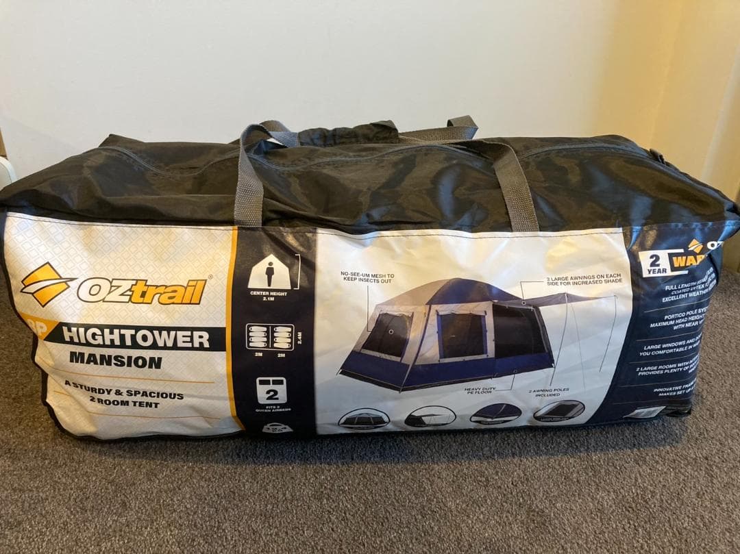 【新品】Oztrail Hightower Mansion 8人用2部屋テント
