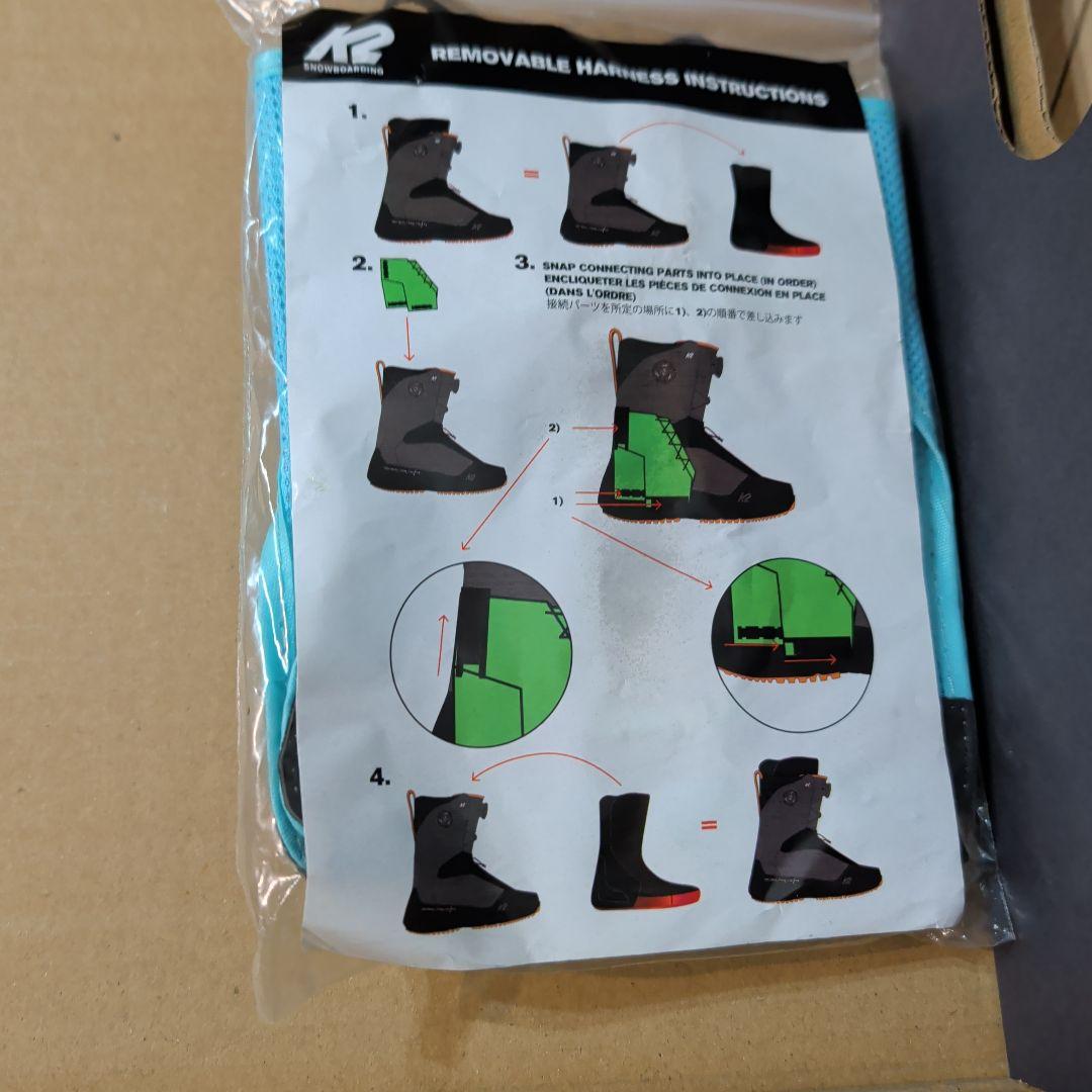 K2 スノーボードブーツ 女性用 ネイビー/オレンジ