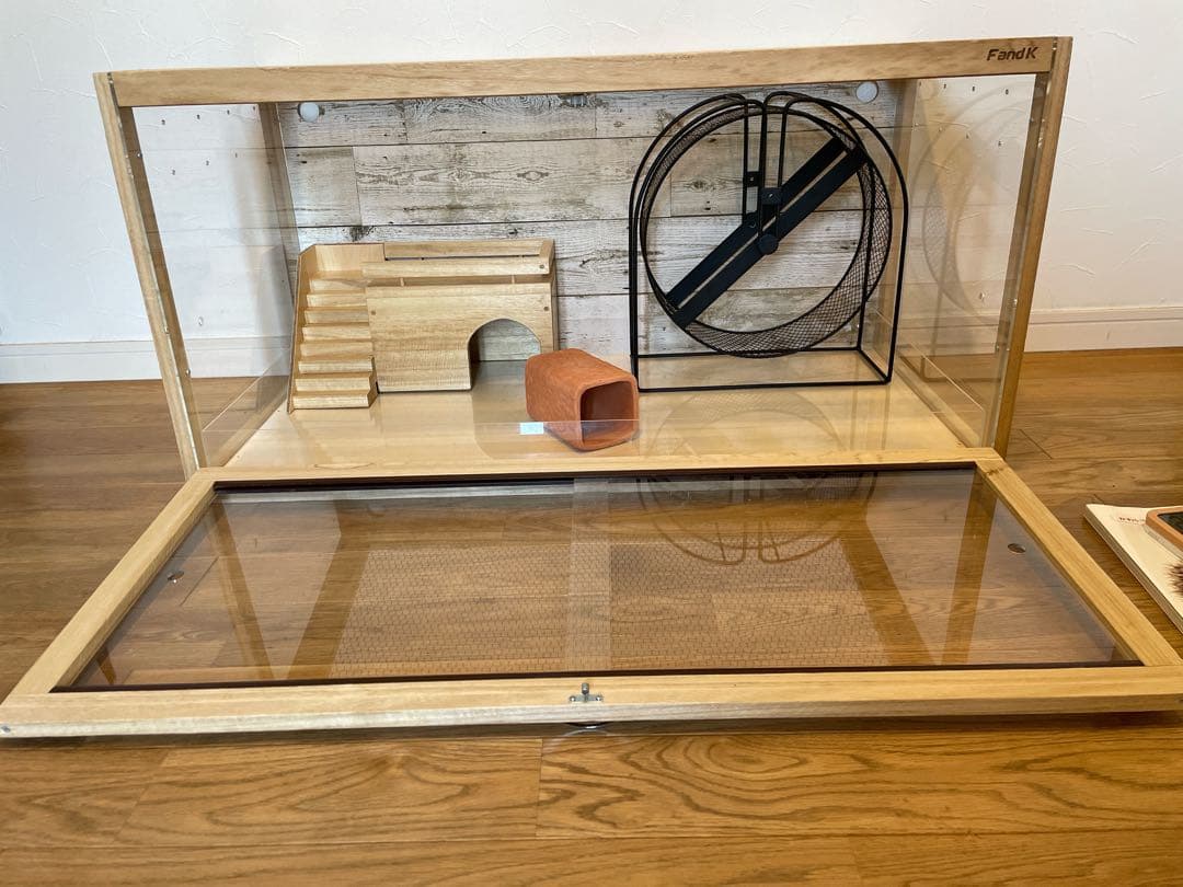 FandK 小動物 木製ケージ ハリネズミ