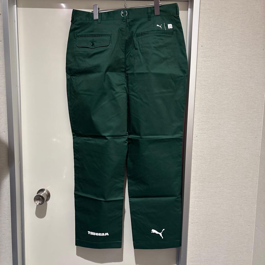 PUMA×tangram ダークグリーン パンツ XL