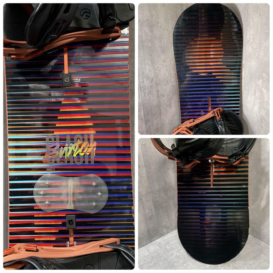 BURTON CLASH 155cm スノボ FLUX Lバイン 2点 バートン