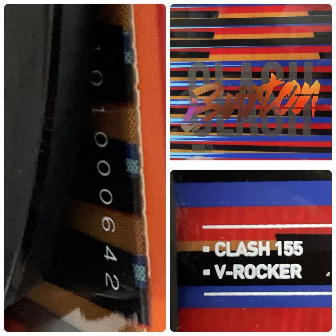 BURTON CLASH 155cm スノボ FLUX Lバイン 2点 バートン