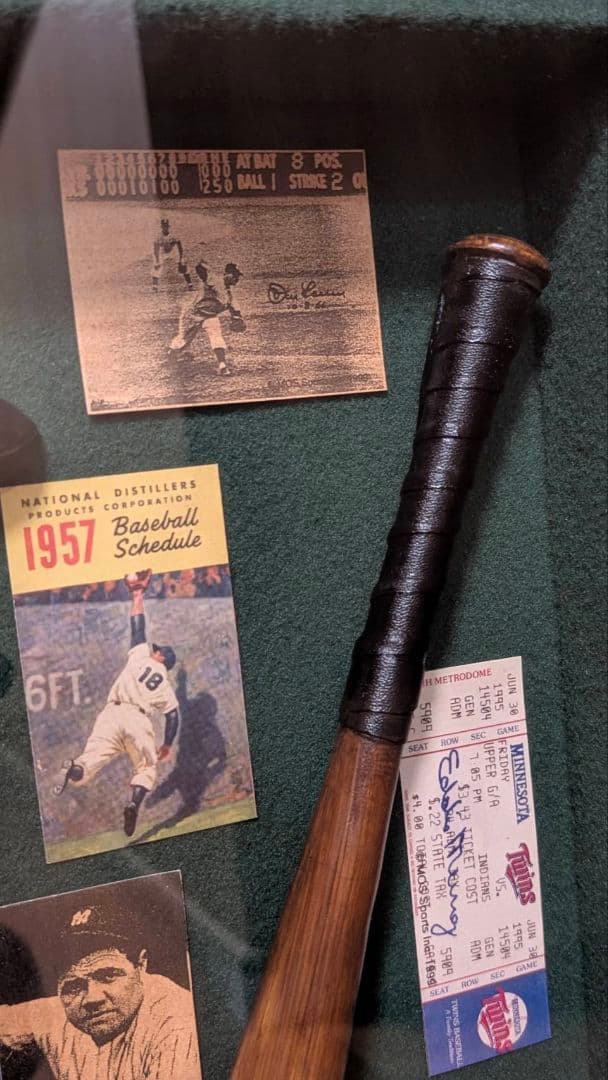 メジャーリーグ 大リーグ 記念品 ガラス額入りミニチュアコレクション