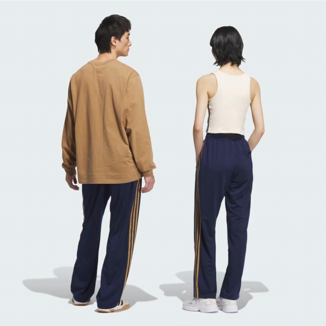 アディダス　オリジナルス　トラックパンツ 3本ライン　ネイビー　ブラウン　XL