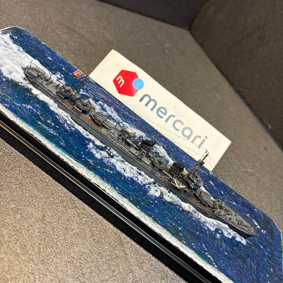 ● ヤマシタホビー製 1/700日本海軍駆逐艦 睦月ジオラマ完成品＋艦これ睦月