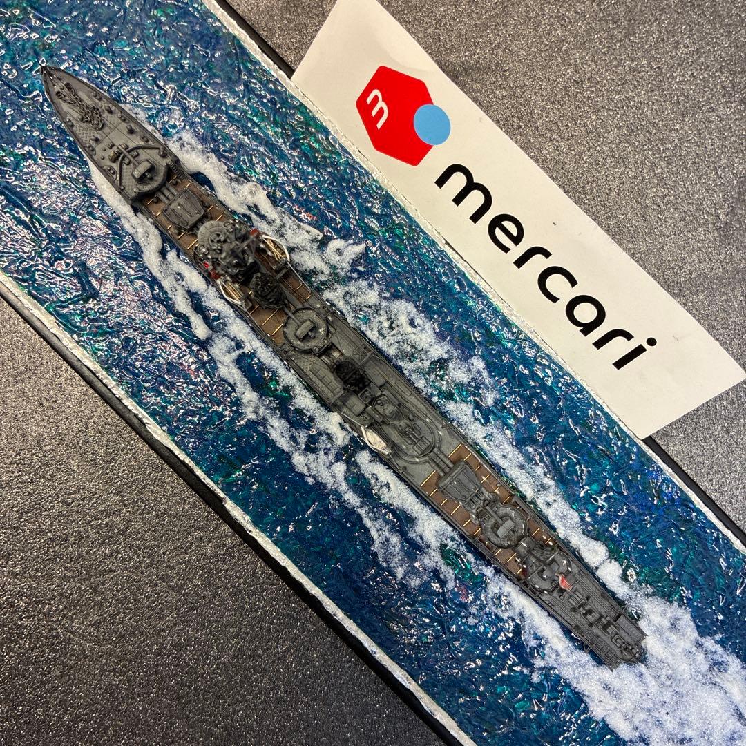 ● ヤマシタホビー製 1/700日本海軍駆逐艦 睦月ジオラマ完成品＋艦これ睦月