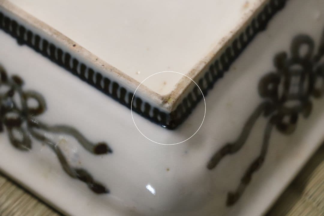 古伊万里 美人図 色絵 角皿 刺身皿 五客 人物 桜 小紋 明治期【MA424】