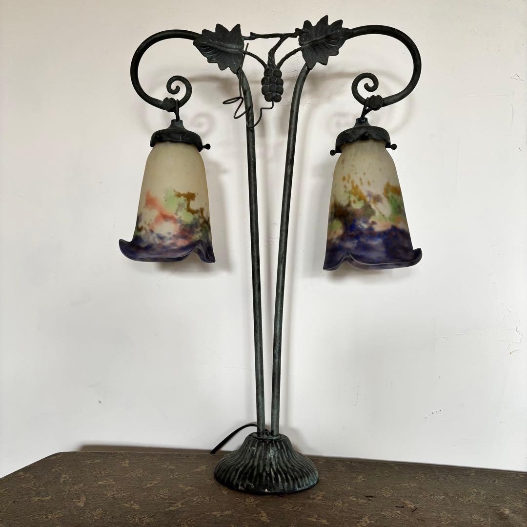 フランスミューラー Muller ツインテーブルランプ