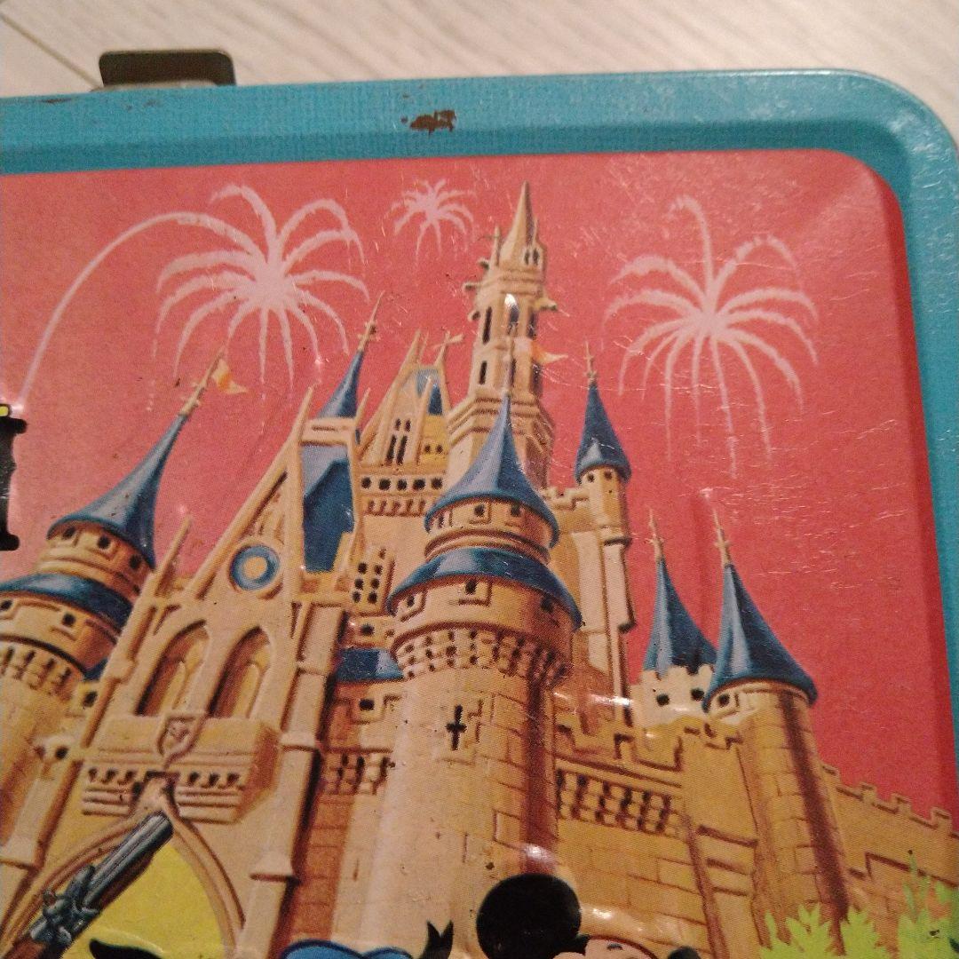 ディズニー　ブリキ　ランチトランク　Aladdin製　昭和　レトロ