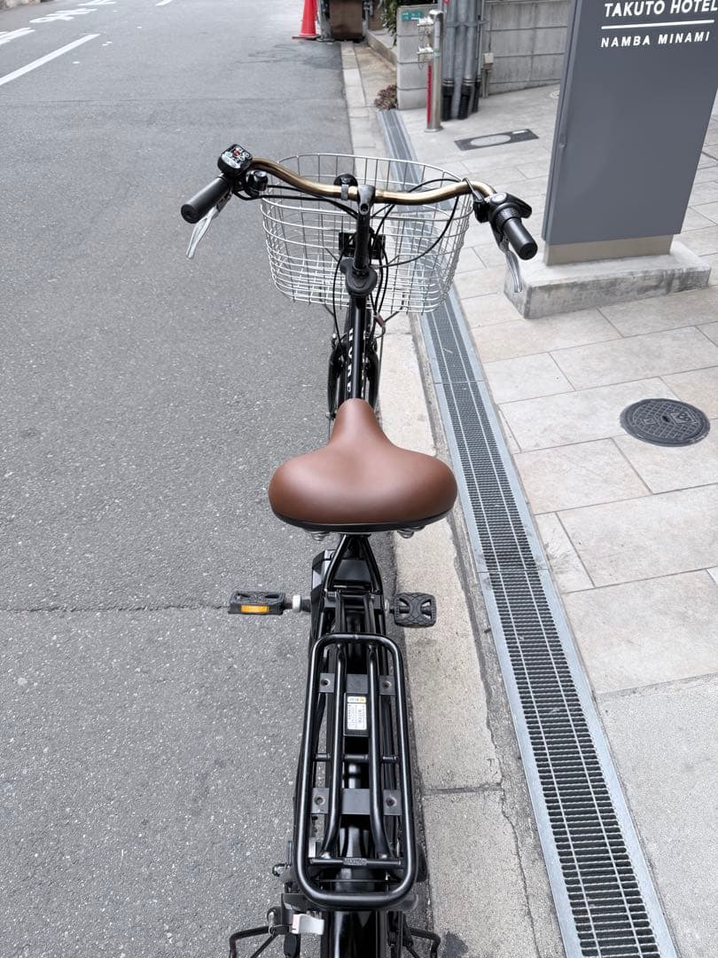 大阪府　ブリヂストン　電動アシスト自転車 ブラック