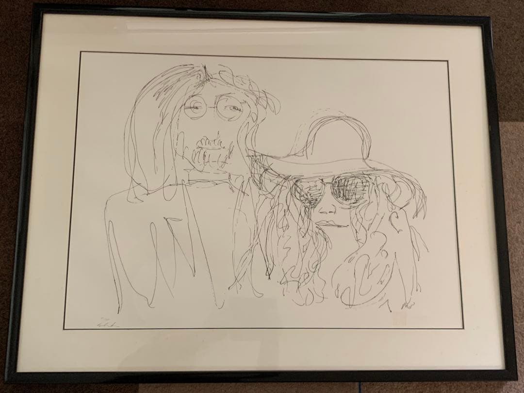 値下げジョンレノンリトグラフ　【The Ballad Of John&Yoko】