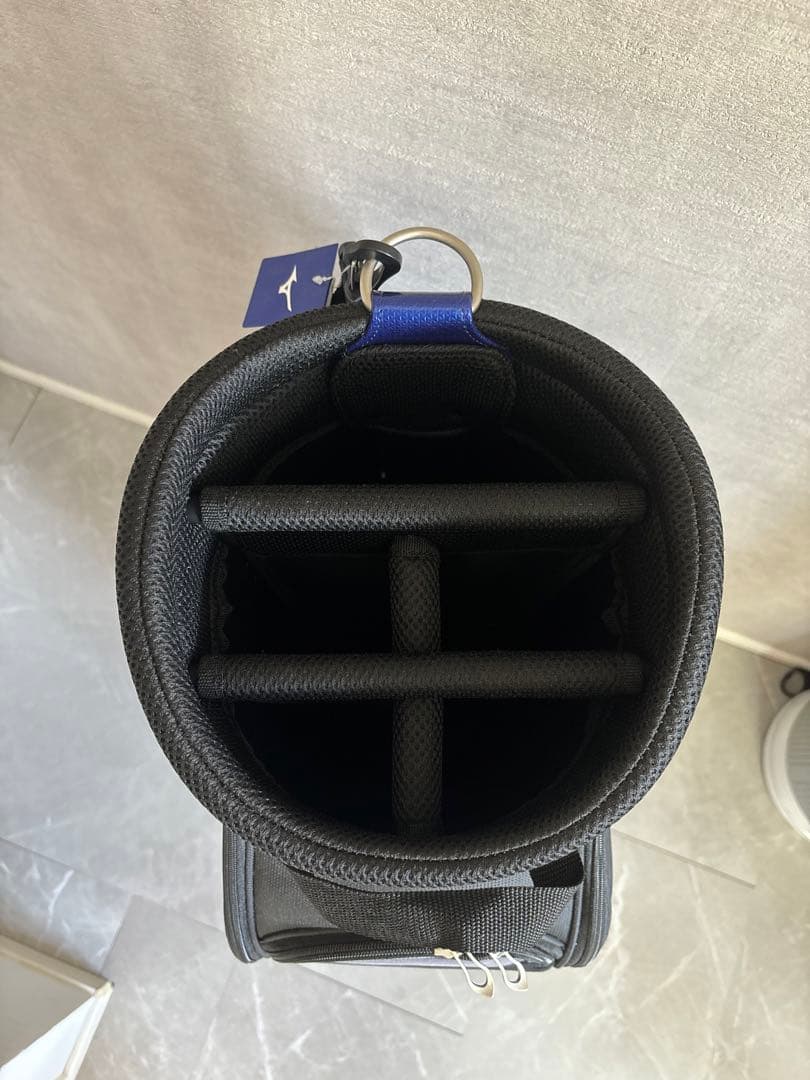 【新品未使用】ミズノゴルフキャディバッグ　ブルー×ブラック5LJC17G100