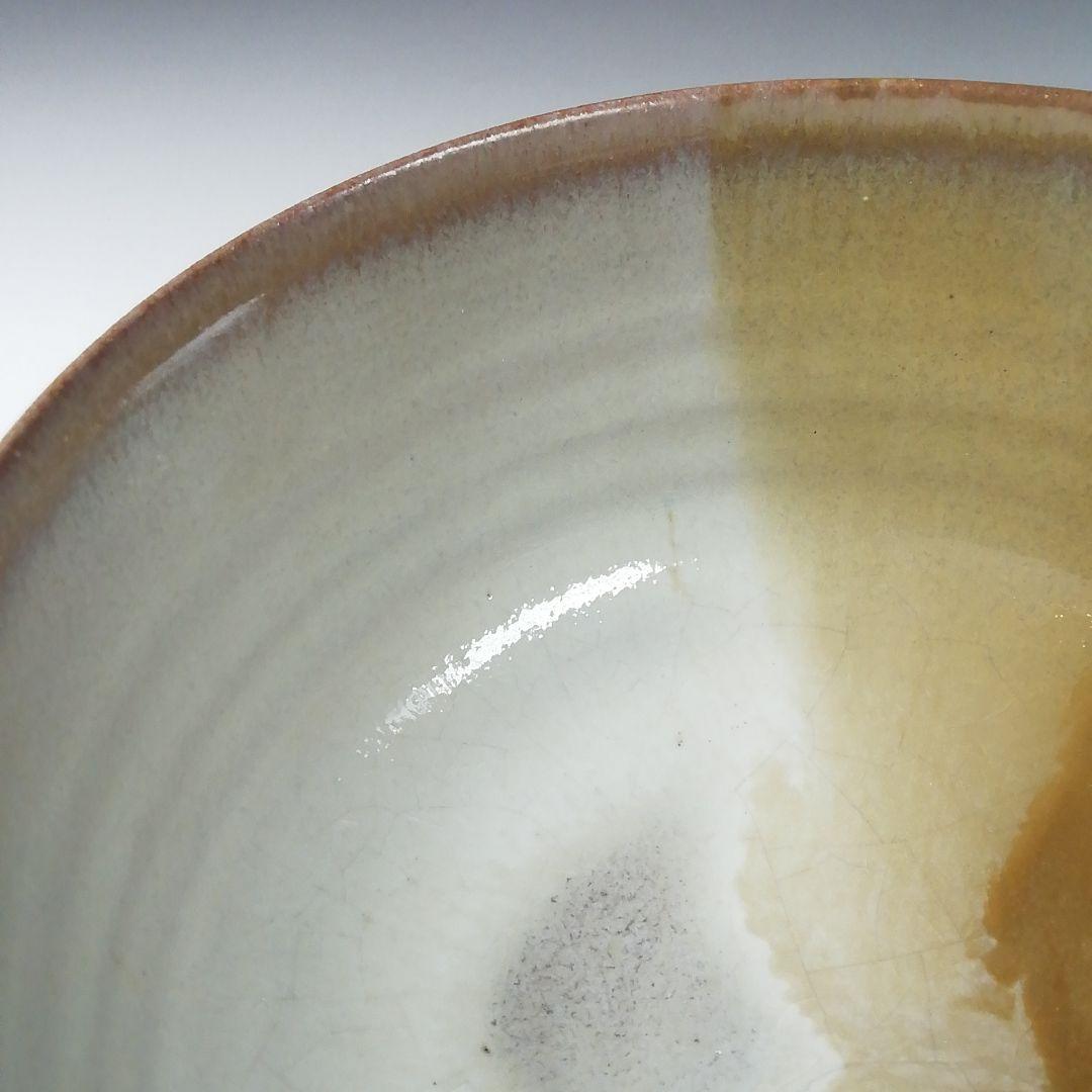 Ｔ４７７　茶碗　『高取焼』『掛分　茶碗』『高取喜恵 造』　共箱　抹茶碗　茶道具