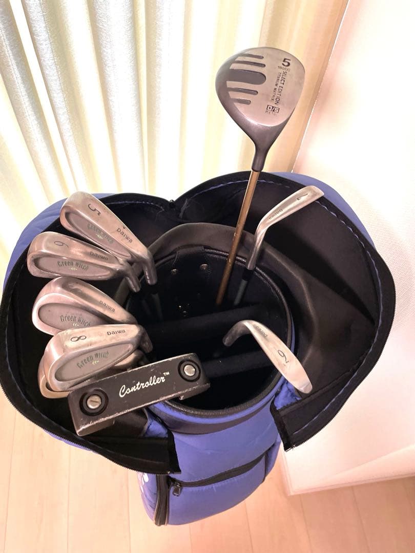 キャディバック＆ゴルフクラブセットPEARLY GARESアイアン7本パター5W