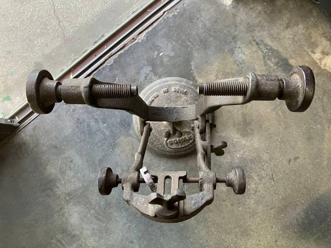 リム調整 振れ取り台 特殊工具 昭和レトロ 自転車 振取　歪み矯正特殊工具