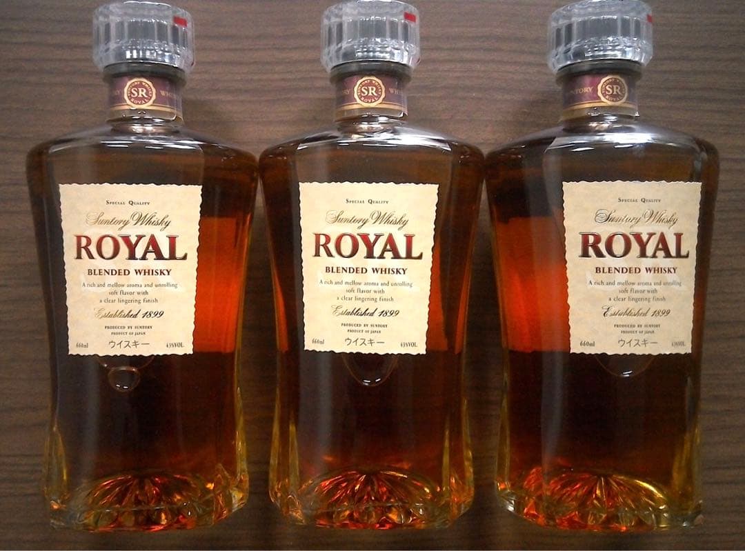 サントリーウイスキーローヤル スリムボトル 660ml 3本セット