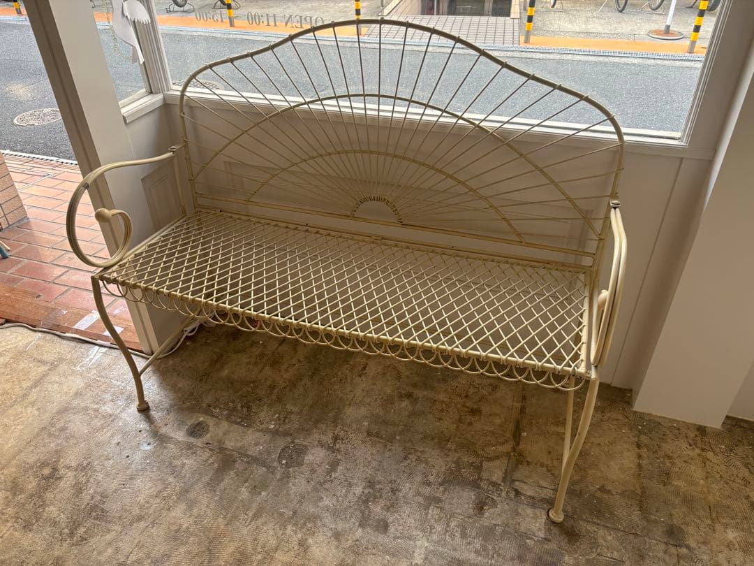 フランス　アンティーク　ヴィンテージガーデンベンチ