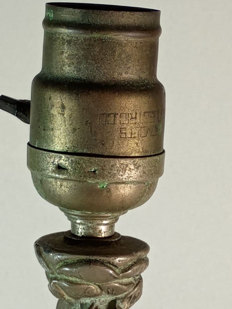 アールヌーボーアンティーク彫刻電気スタンド