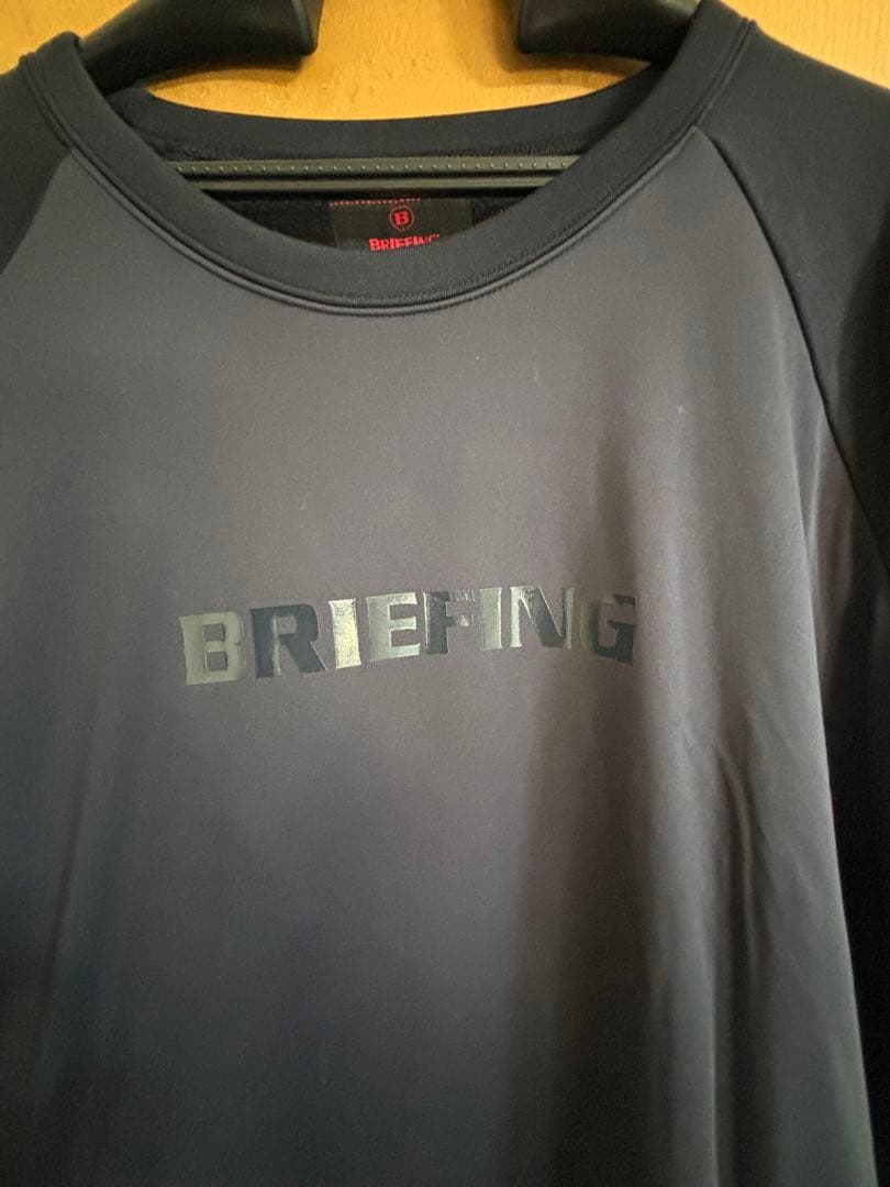 チ*ゴ様 BRIEFING ポーラテック ウィンドブロック クルーネック ネイビ