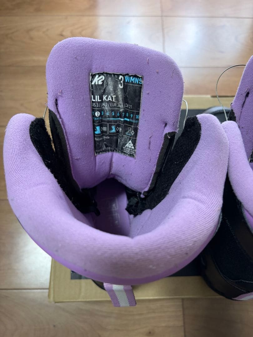 スノボブーツ　K2 LIL KAT ブラック/パープル 21センチ　女の子