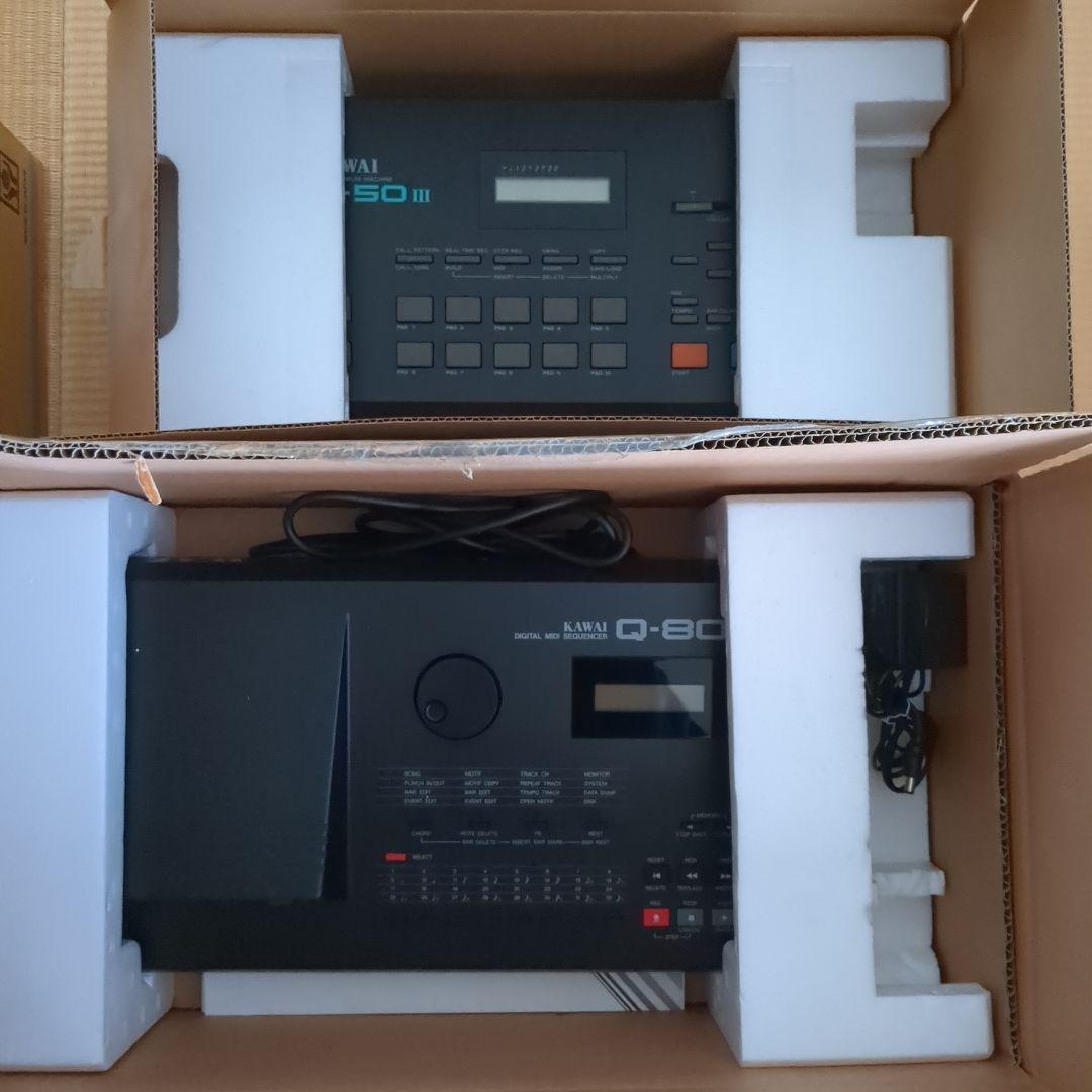 KAWAI　シンセサイザー、シーケンサー、ドラムマシン、スピーカー×2　セット