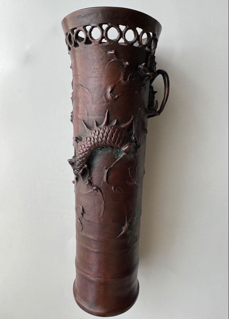 蝋型青銅　大森孝志　高岡銅器　花器花瓶