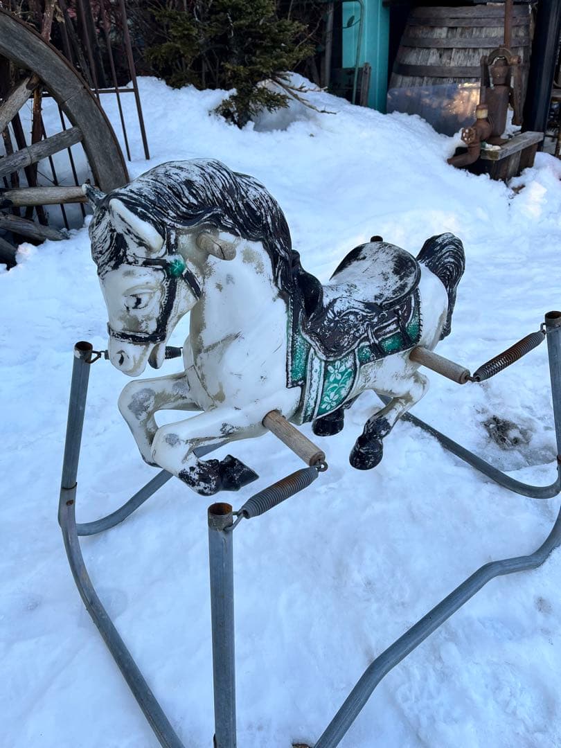 フランス アンティーク ロッキングホース/メリーゴーランド木馬風、木馬風飾り