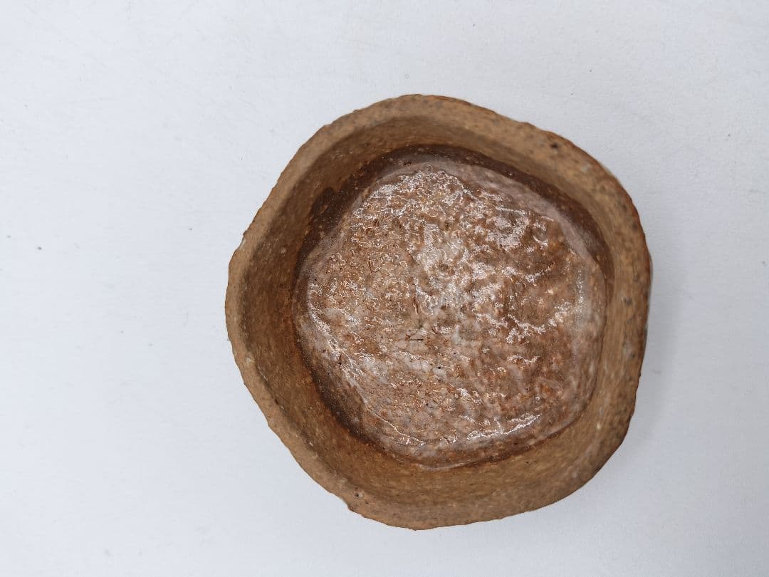 c488 香合 赤織部 山口錠鉄 木箱 茶道具 古物