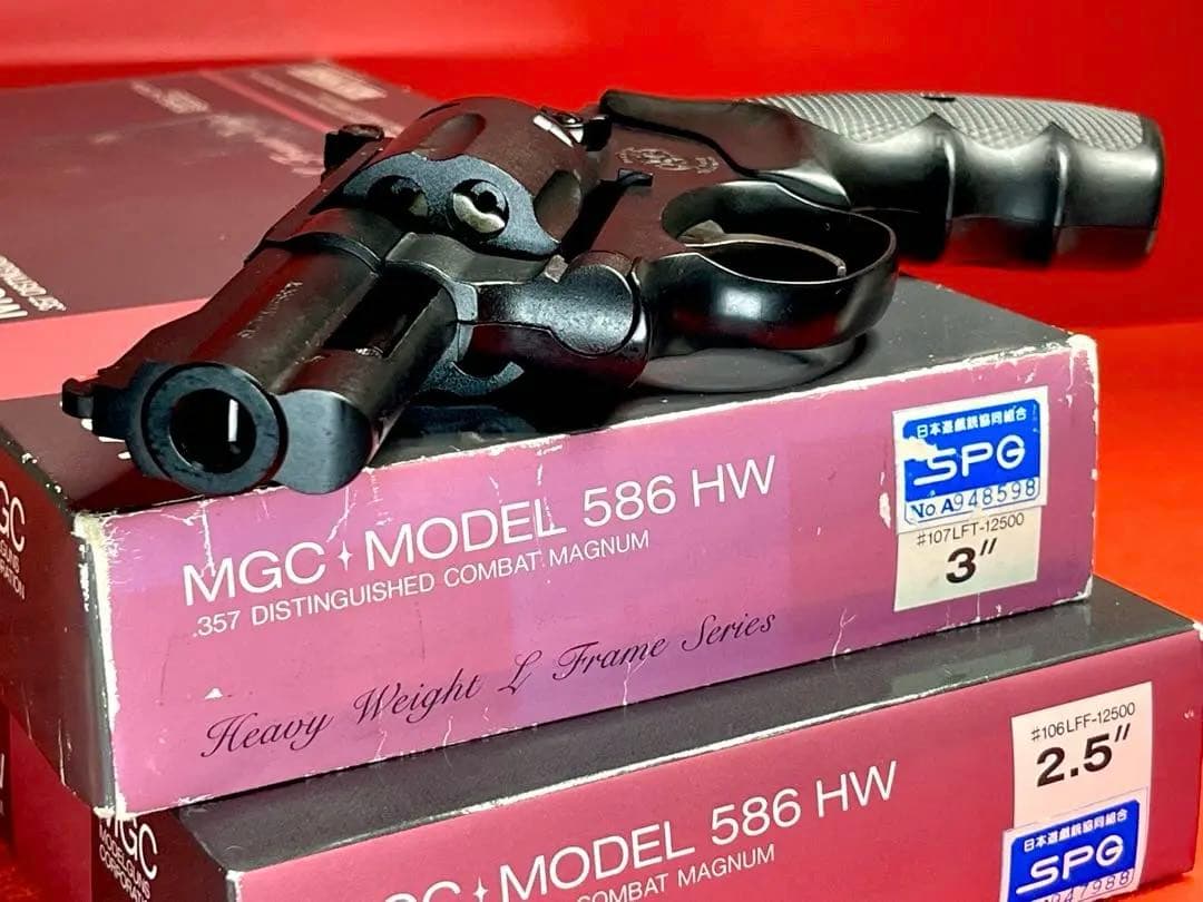 希少HW樹脂モデルガン　MGC製S&W M586 3インチ コンバットマグナム