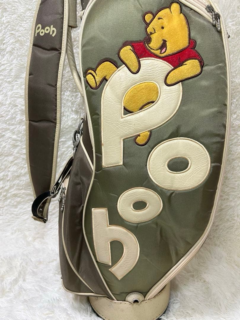 希少✨POOH プーさん ゴルフバッグ　キャディバッグ　ミニポーチ付き
