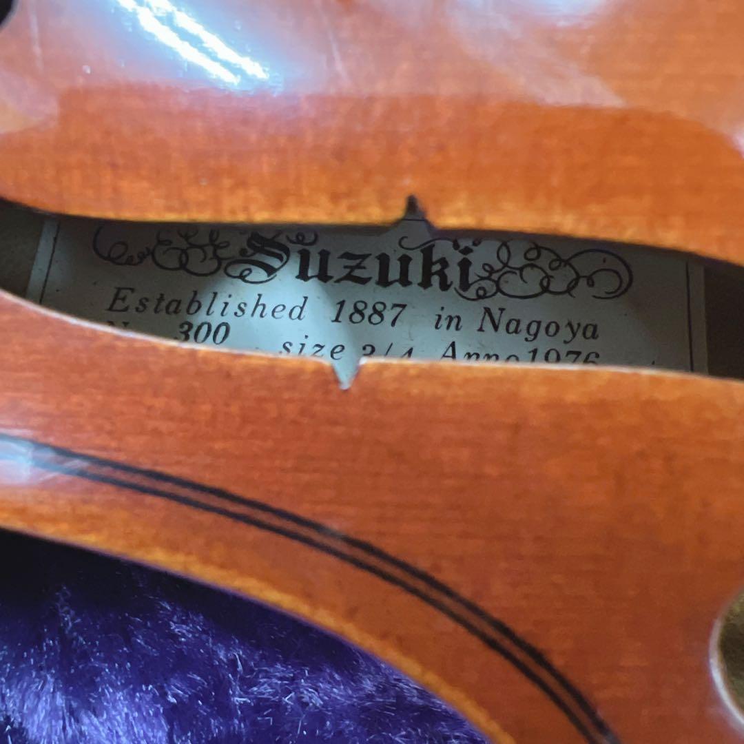 【美品】SUZUKI No.300 3/4 1976年 バイオリン