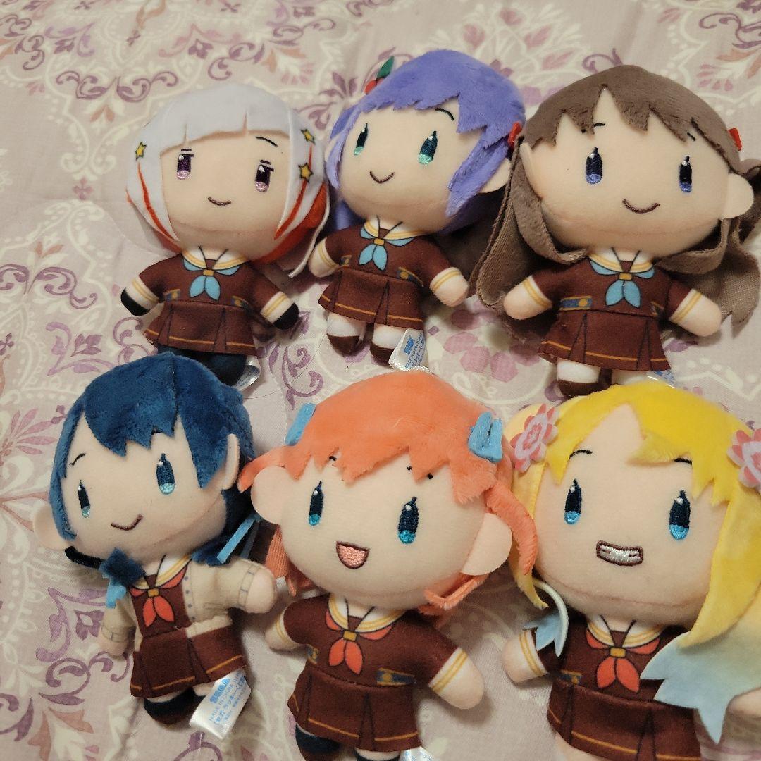 蓮ノ空　セガラッキーくじ　B賞ぬいぐるみ　6人セット