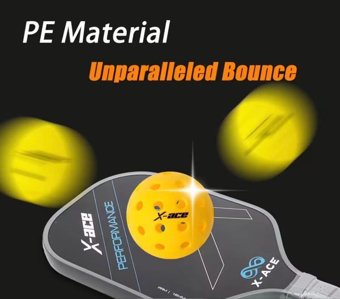 最終値下　新品未使用品　ピックルボール X-ACE 100個 屋内用　26穴